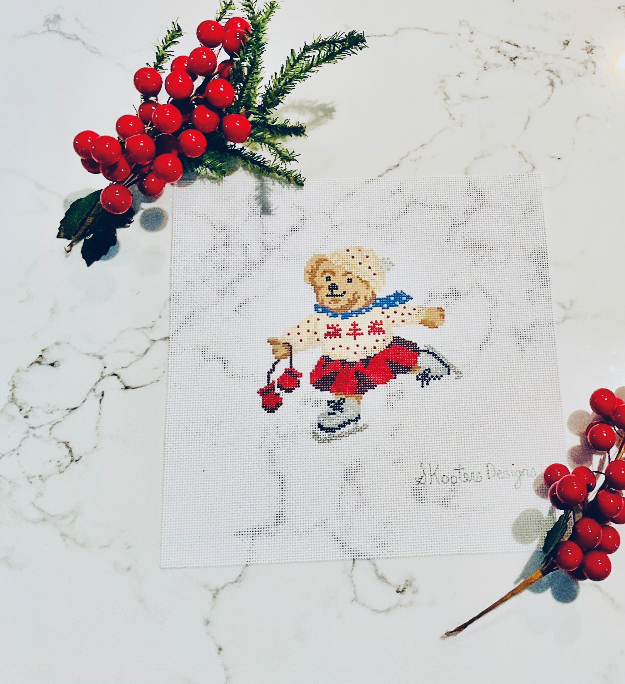 Girl Ice Skater Bear